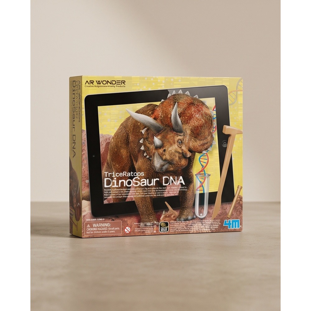 4M AR Wonder Triceratops DinoSaur DNA Augmented Reality Dig Kit 4947 NEW